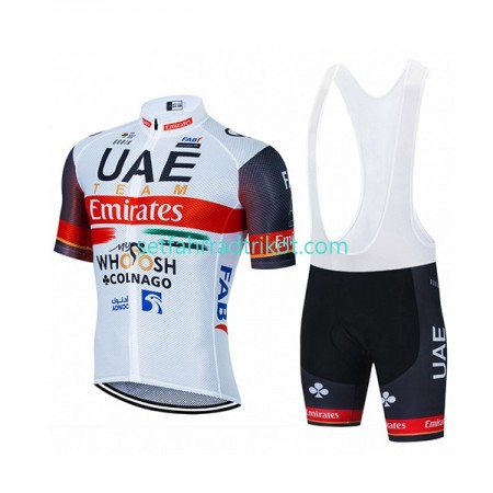 UAE Team Emirates Fahrradbekleidung Radtrikot Kurzarm + Trägershorts 2021 N001